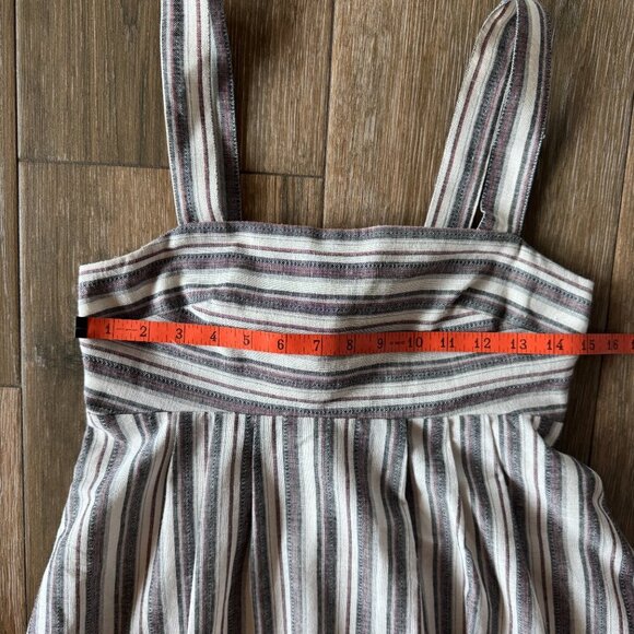 French Connection linen blend, lined, tie back sundress size 6 - Picture 3 of 11